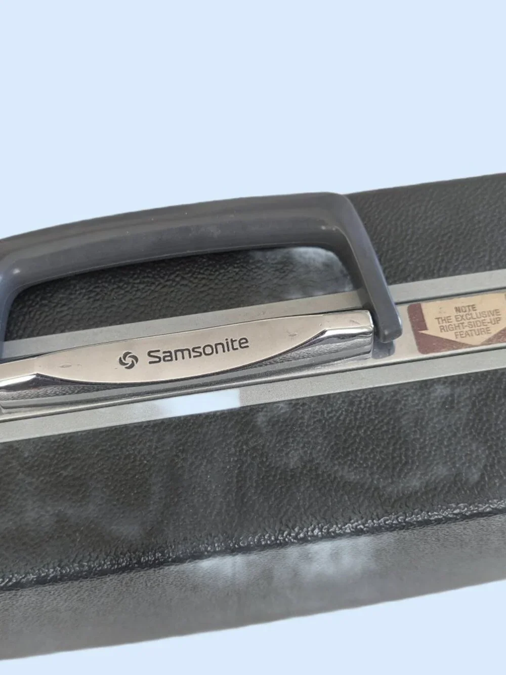 Vintage Black & Chrome Samsonite Locking Briefcase